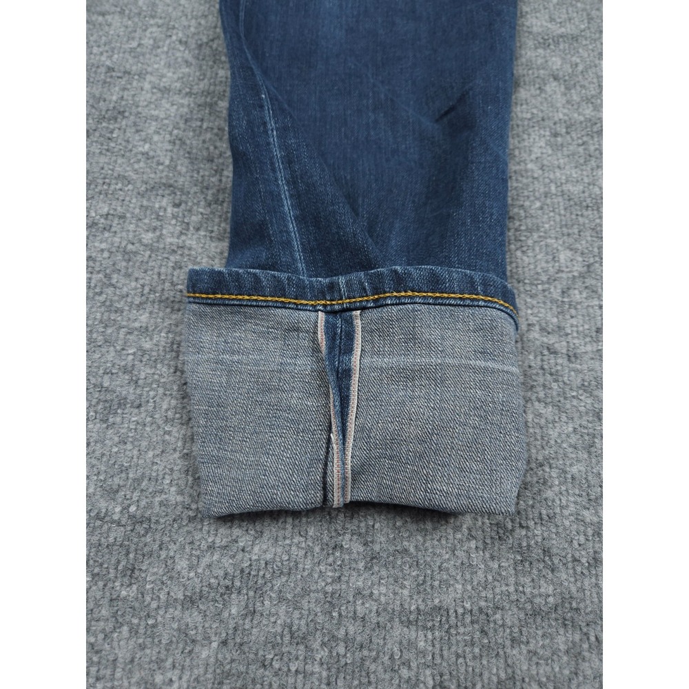 Naked Famous Denim Weird Guy Jeans Mens 32 x 30 Blue Selvedge Button Fly - Picture 7 of 13